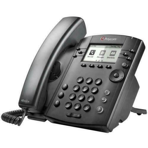 Polycom VVX 301 Corded Business Media Phone System 6 Line PoE *AC NOT INCLUDED*