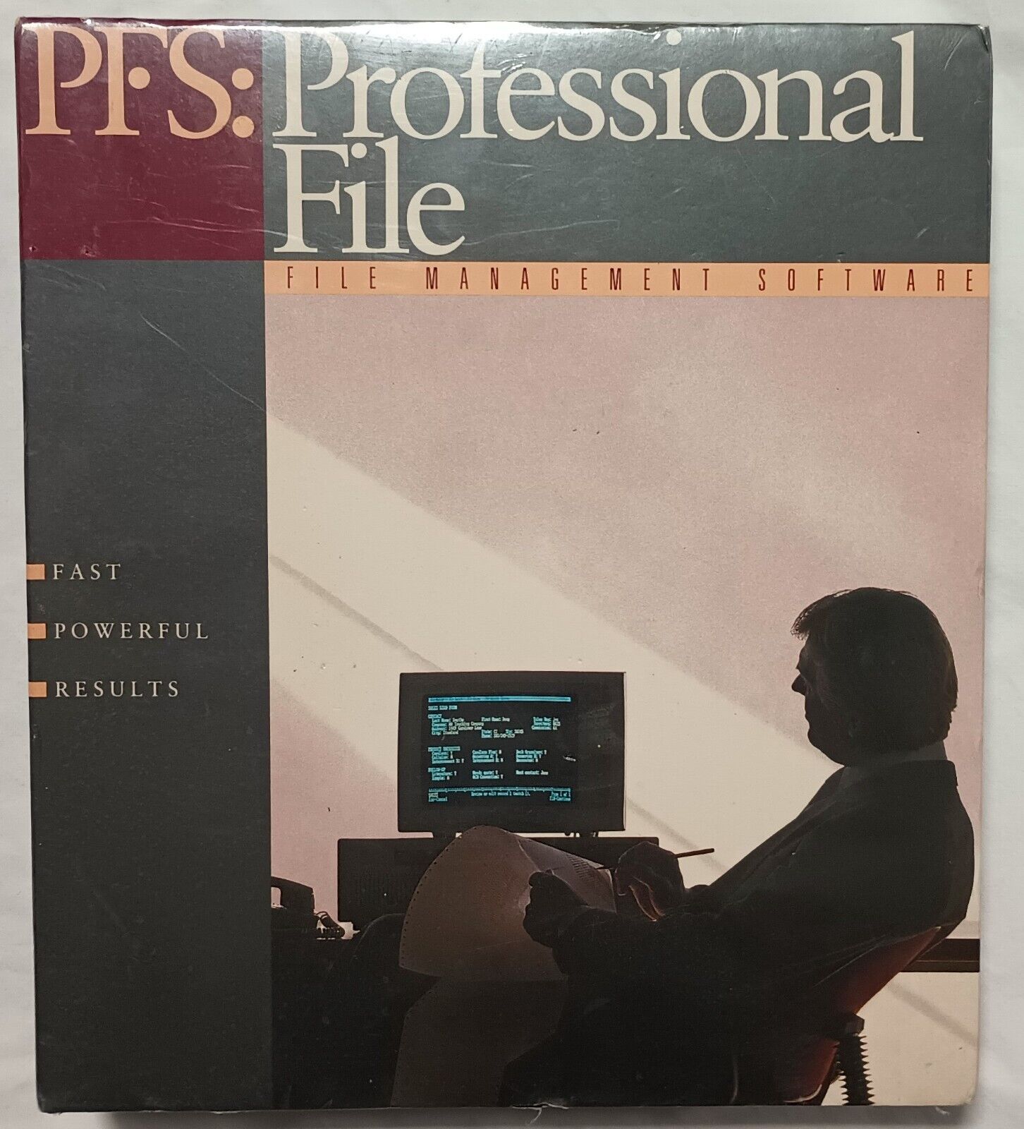 Unopened PFS Professional File Vintage Software for DOS 2.0-3.2 