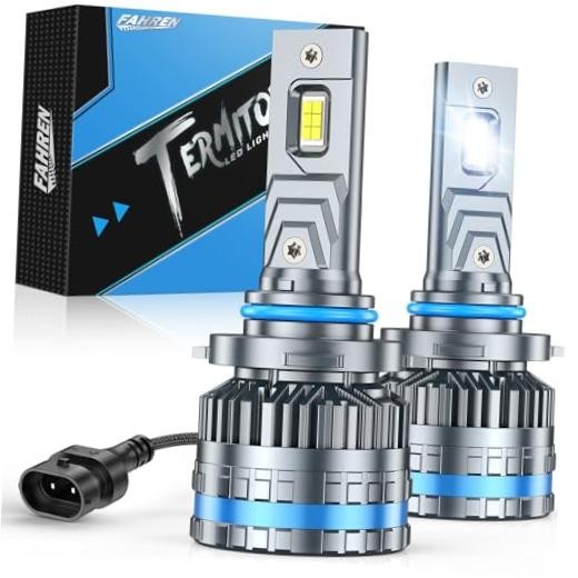 Led Bulbs Ultra-Bright, 6500K Cool White, 1:1 Mini Size with Cooling 9005/HB3