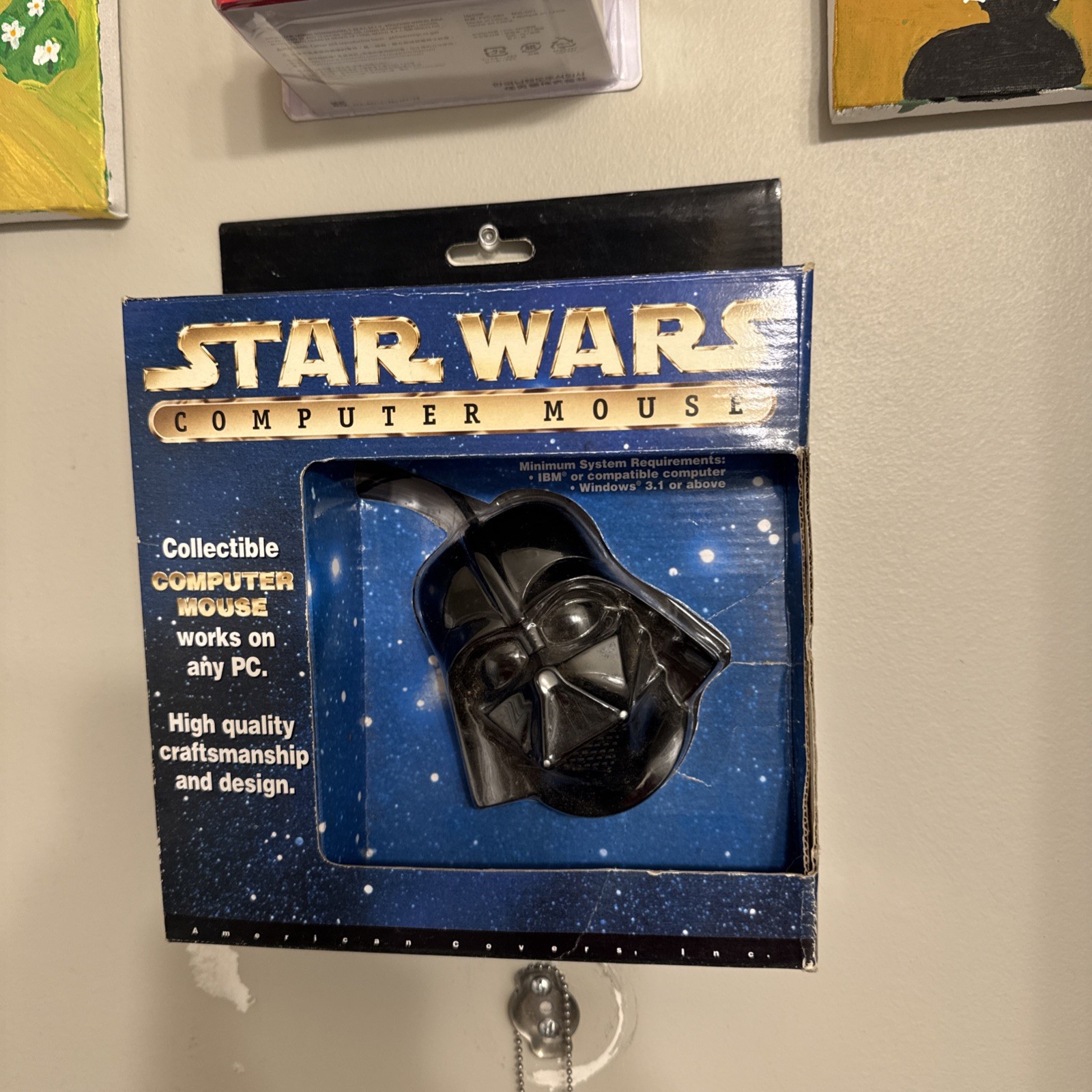 VTG Star Wars Darth Vader Collectible Computer Mouse - Wired Plug & Play - NIP