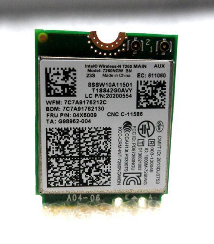 Lenovo Yoga 2 13 Intel 7260NGW WiFi card N7260 20200554 04W3830 04X6009