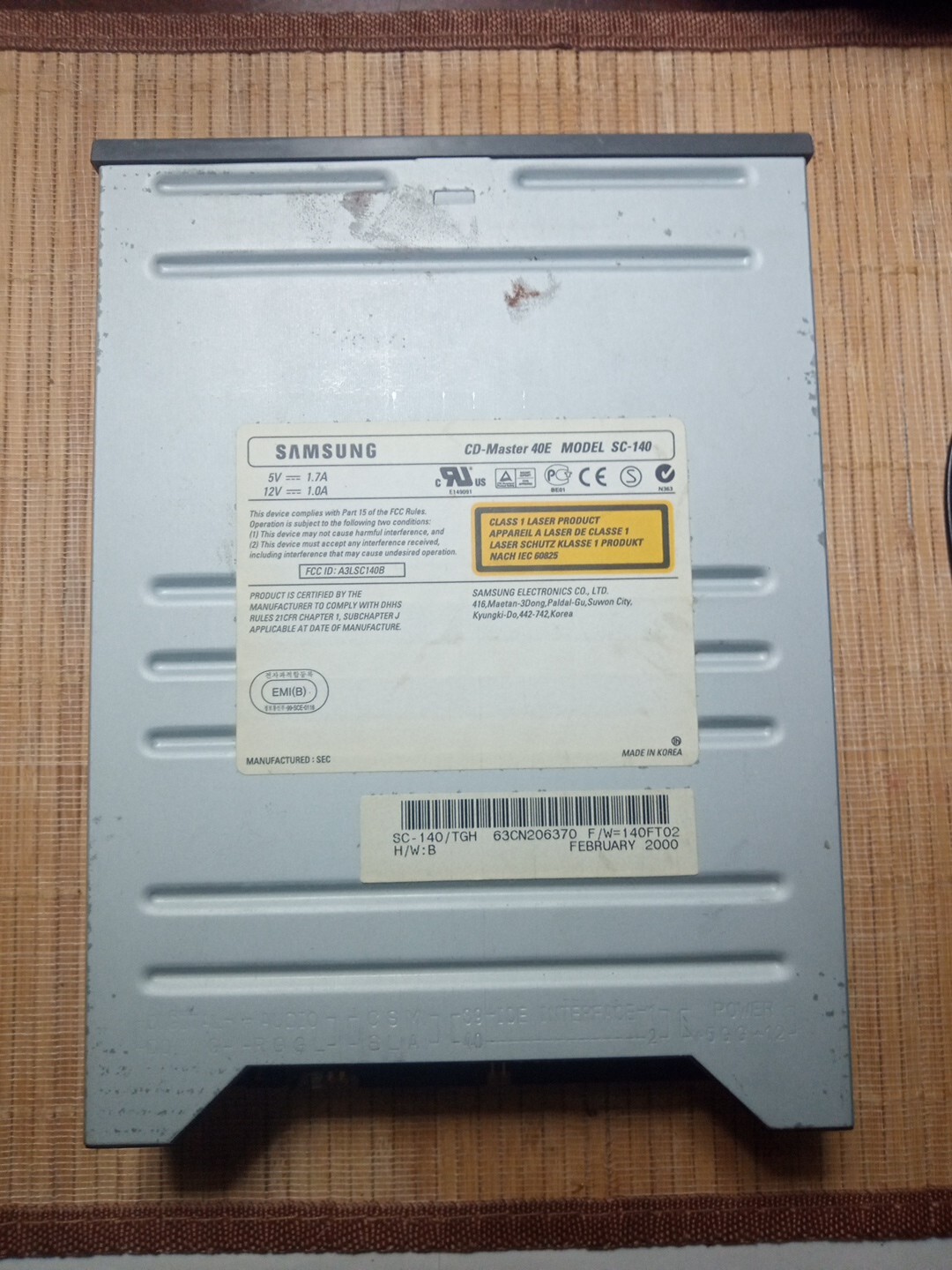 Samsung SC-140C CD-MASTER 40E IDE CD Optical Disc Drive