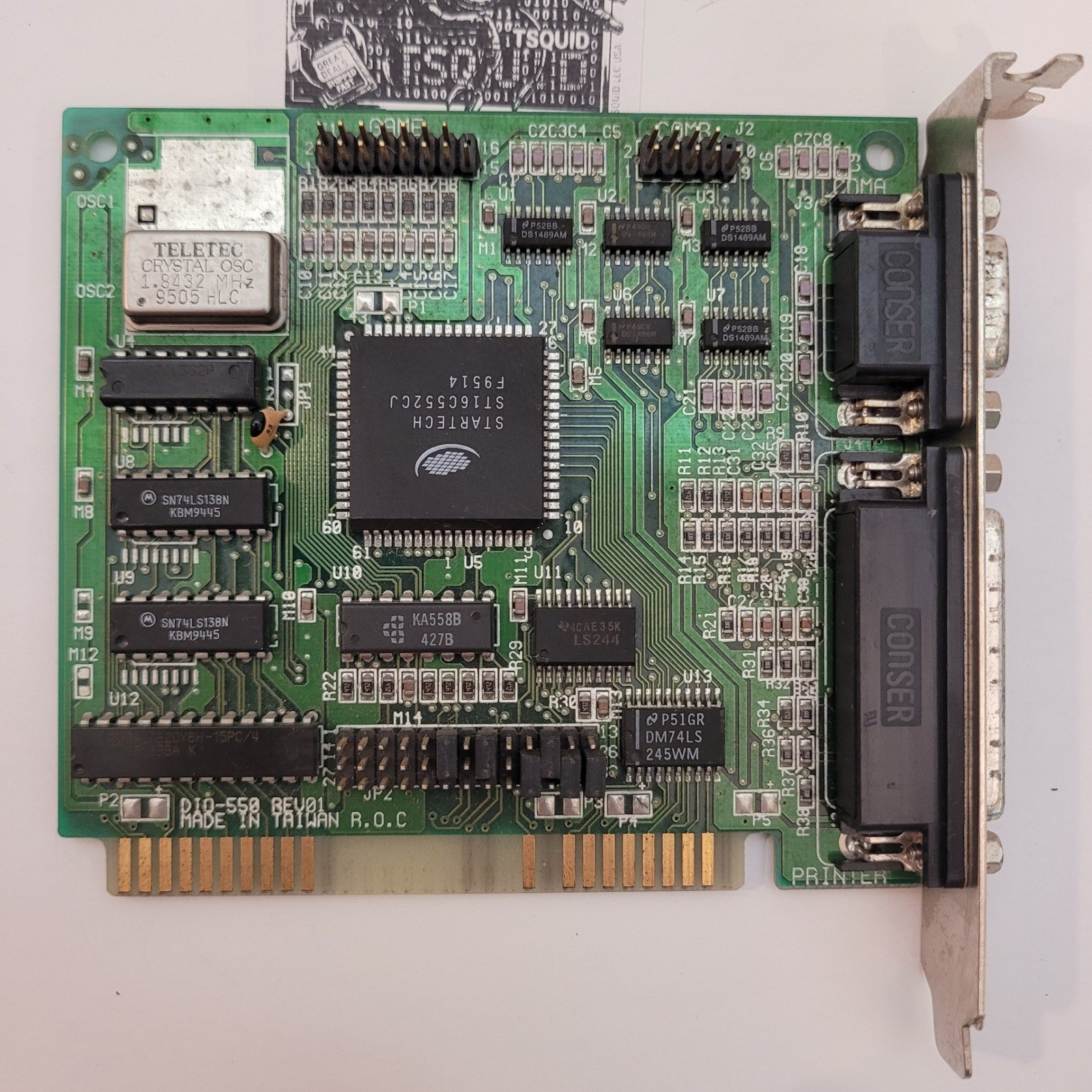 StarTech DIO-550 ISA I/O Controller Card Vintage Serial Parallel Port MCT 501527