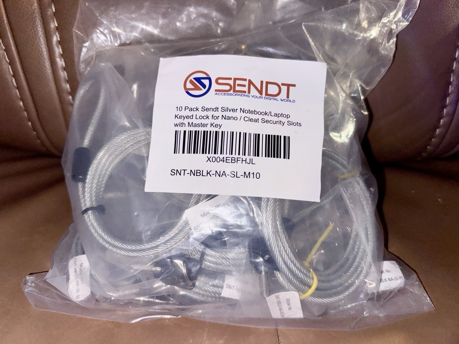 Sendt 10 Pack Silver Notebook/Laptop Keyed Alike Locks