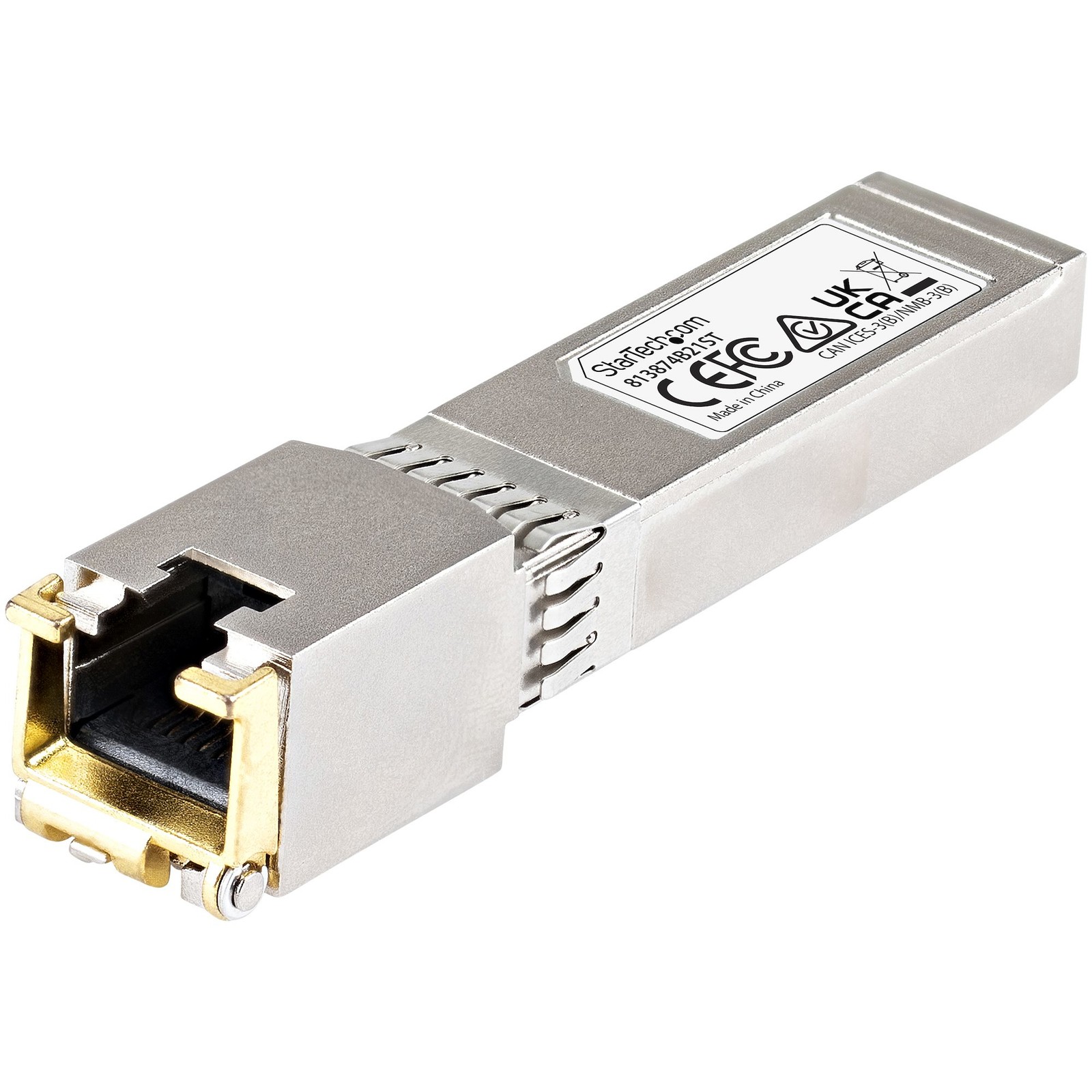 StarTech.com HPE 813874-B21 Compatible SFP+ Module - 10GBASE-T, RJ-45 Cat6/Cat5e