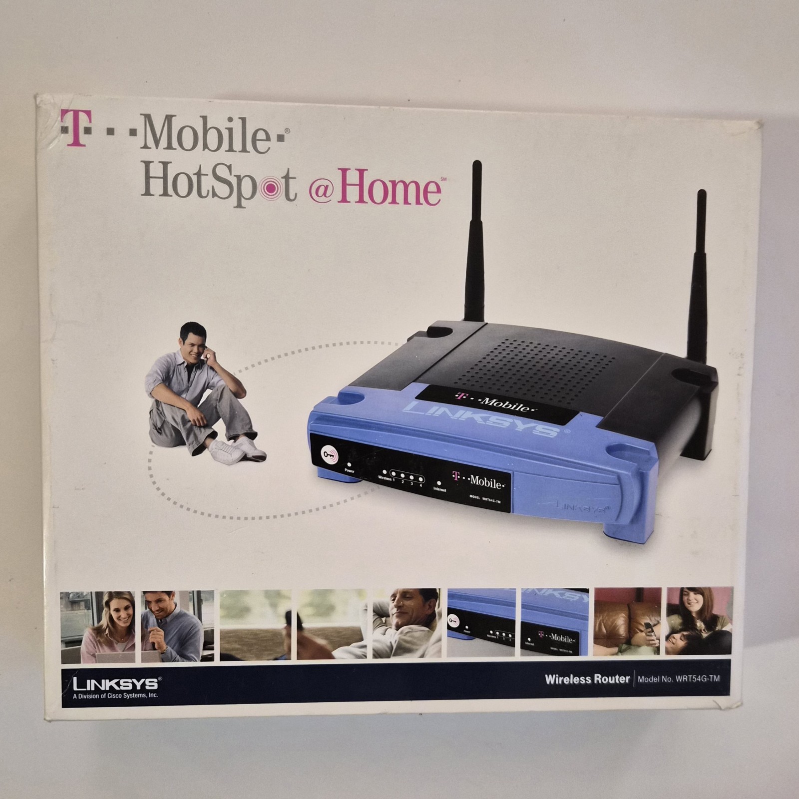 T-Mobile HotSpot @Home Linksys WRT54G-TM Wireless-G Router Complete Vintage