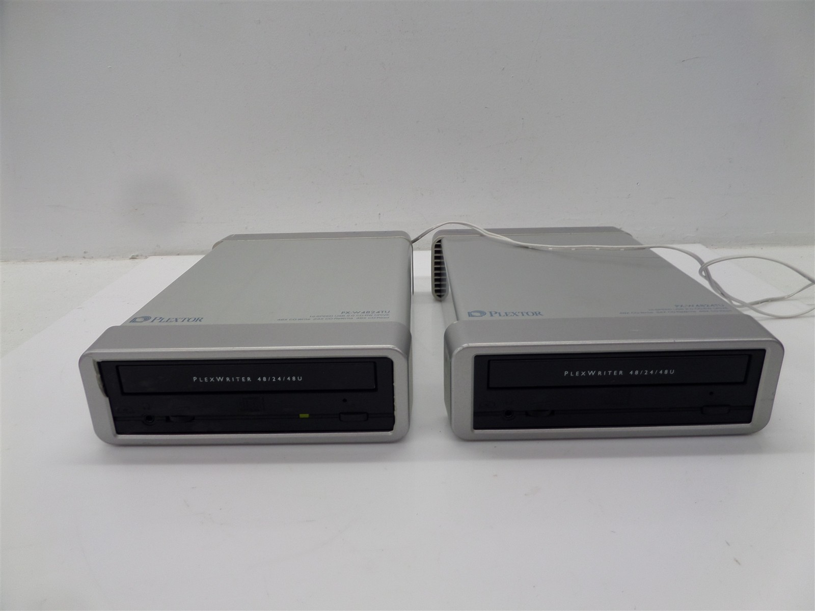 Lot Of 2 Plextor Plexwriter PX-W4824TU 48/24/28U USB 2.0 CD-RW External Drive