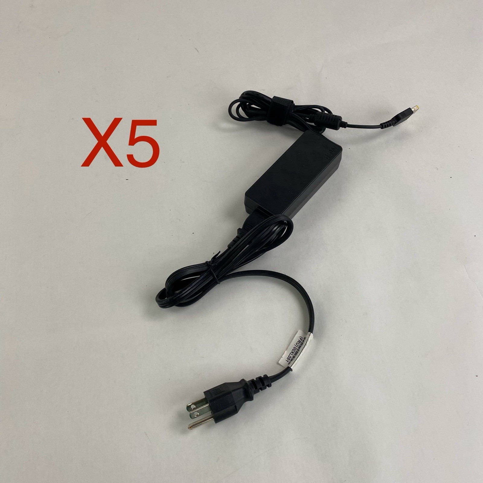 Lenovo A19-065N2A 65W AC Adapter Yellow Square Tip Lot of 5