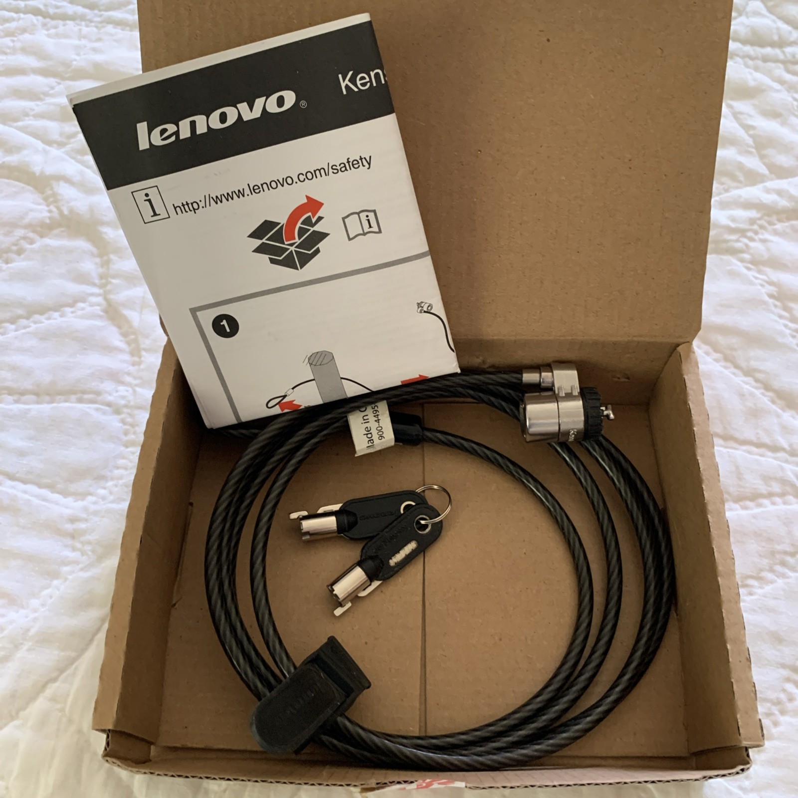 73P2582 Kensington MicroSaver Security Cable Lock From Lenovo FREE NEXT DAY SHIP