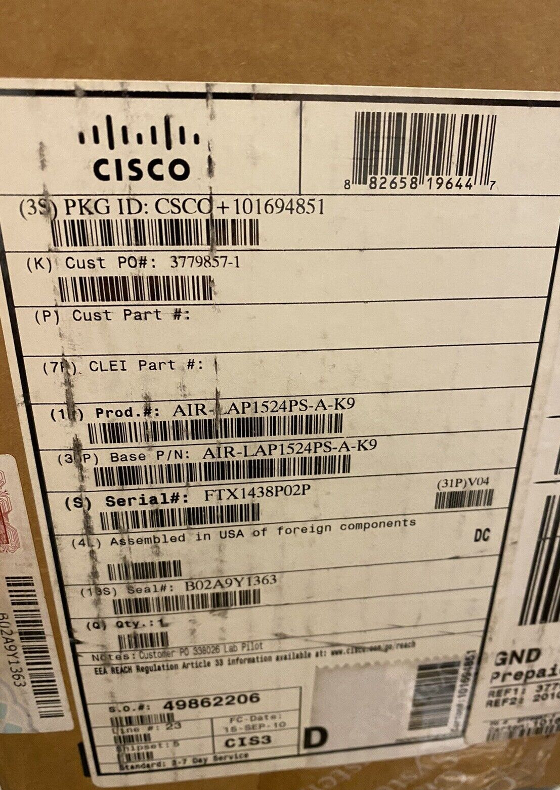 Cisco AIR-LAP1524PS-A-K9 Aironet Wireless Access Point NEW Open Box