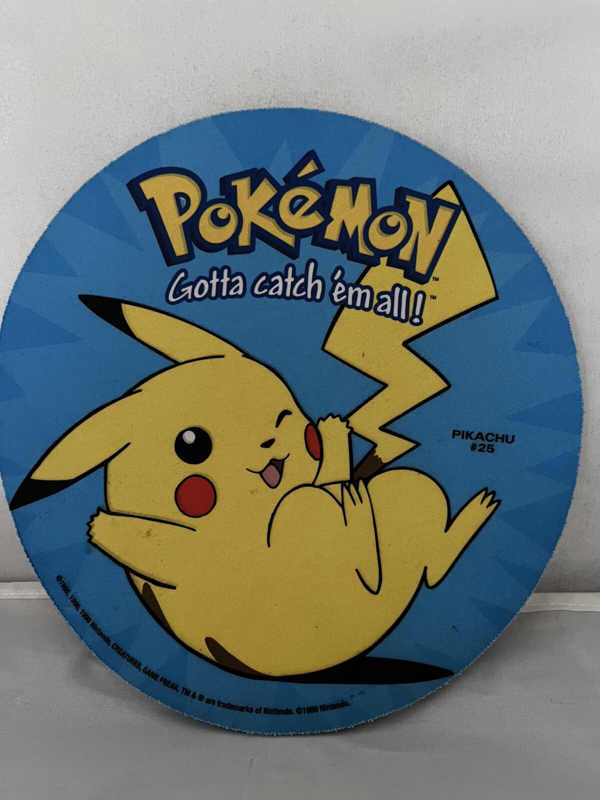 Vintage 1998 Nintendo Computer Expressions Pokémon Pikachu Mouse Pad