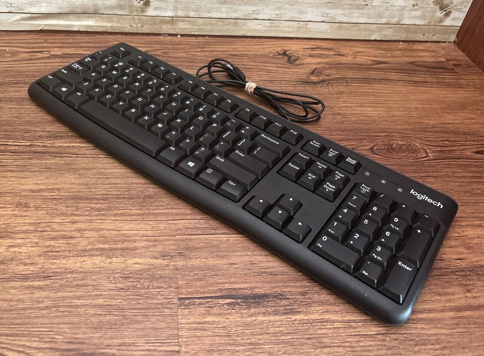 Logitech - K120 Full-size Wired Membrane Keyboard for PC with Spill-Resistan...