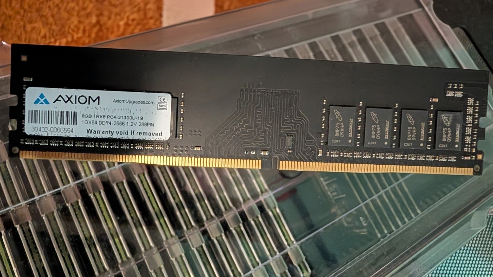 AXIOM 8GB 1RX8 8GB (1x8GB) RAM DDR4 2666MHz PC4-21300U-19