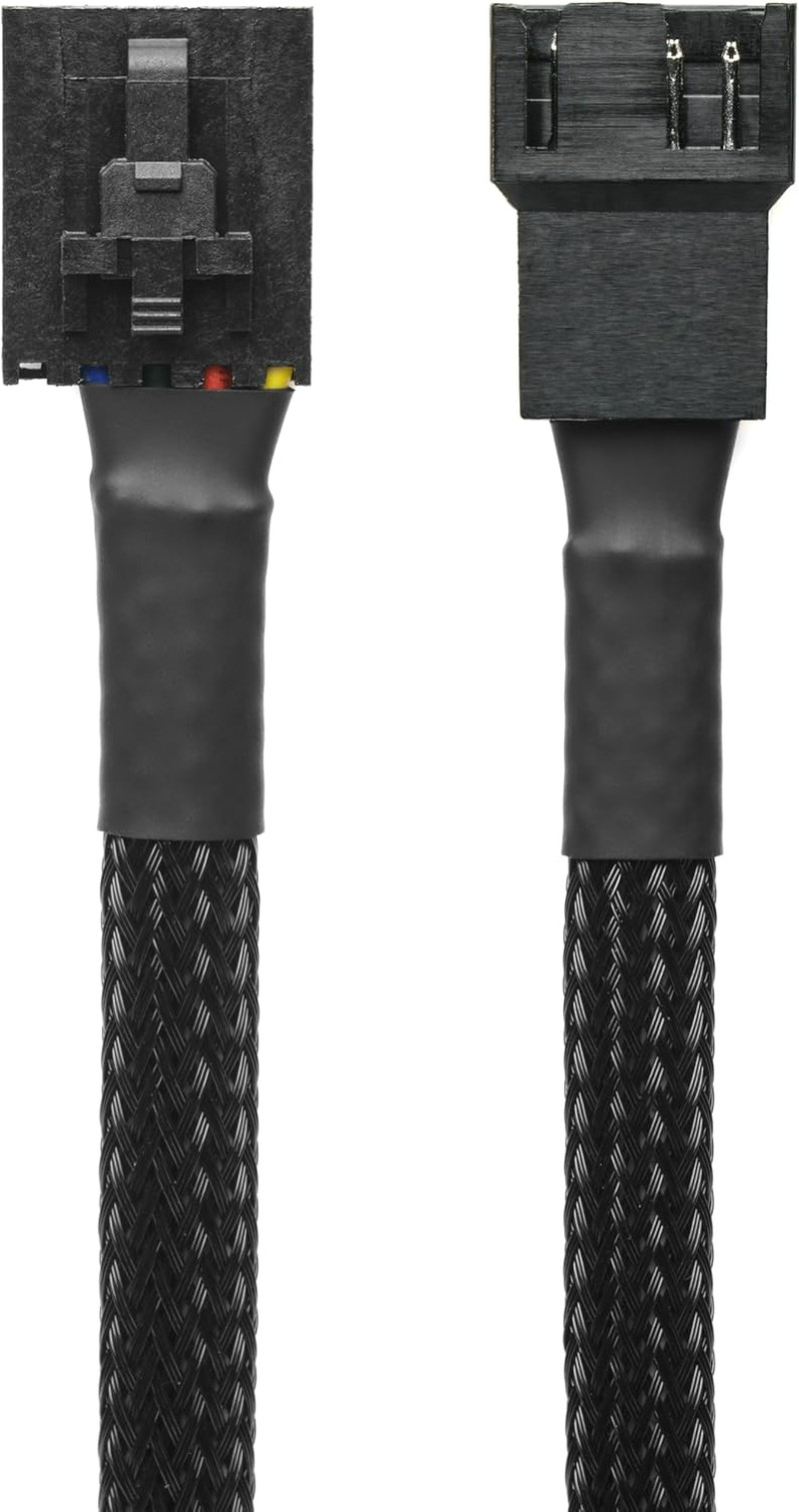 CRJ 5-Pin PWM PC Fan Adapter Cable for Dell Motherboards - 6-Inch (15Cm), Black