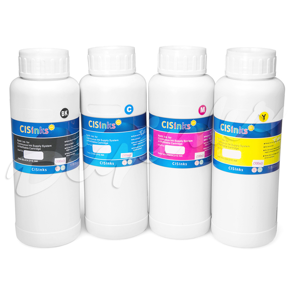 4 Large Non-OEM INK Refill Bottle 2000ml Workforce wf7610 wf7620 wf3620 wf3640