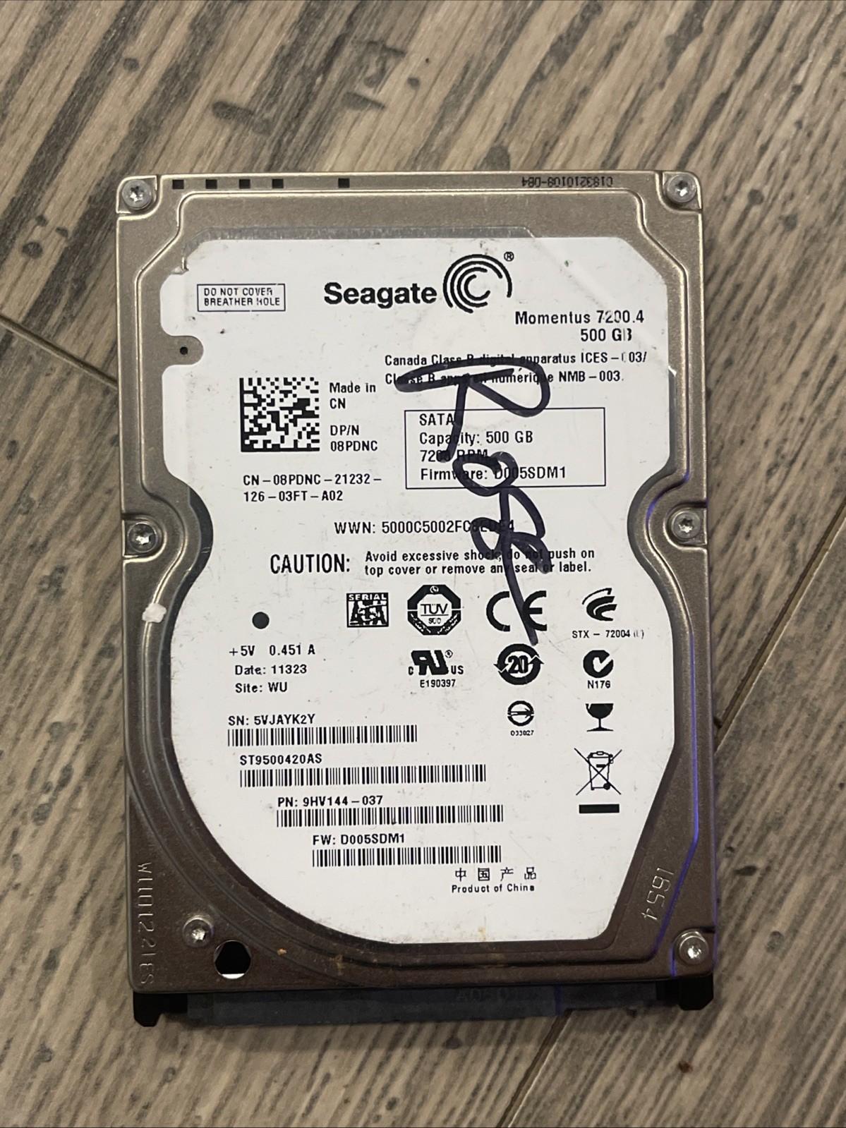 ✅ Seagate ST9500420AS 500GB 2.5" SATA HDD 7200RPM 16MB Momentus Hard Drive
