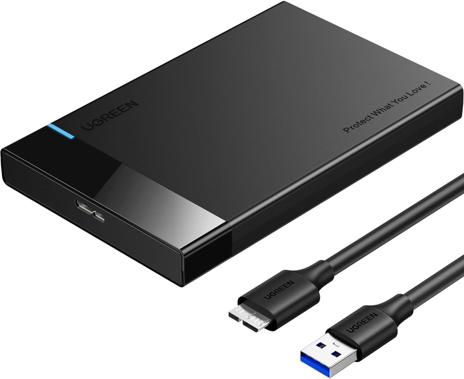 UGREEN 2.5" Hard Drive Enclosure USB 3.0 to SATA III Adapter,5Gbps