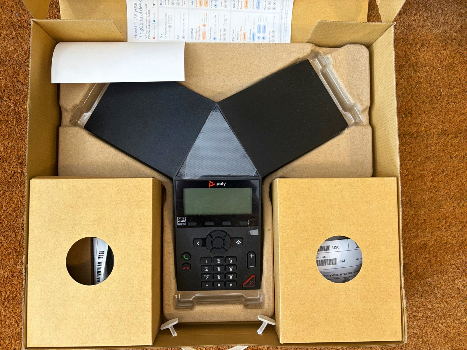 Poly Trio Audio Conferencing Phone PoE Speakerphone 8300 w/ Cables