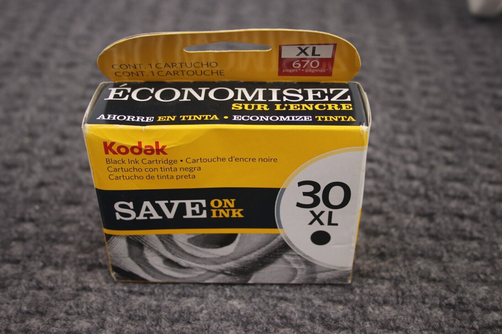 Genuine Kodak 30 XL Black Ink Cartridge New 1 Cartridge Dated 2012