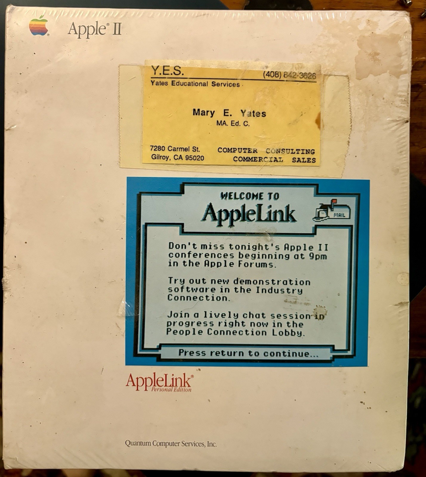 1988 SEALED AppleLink Personal Edition Factory Pre-AOL Quantum RARE Apple II