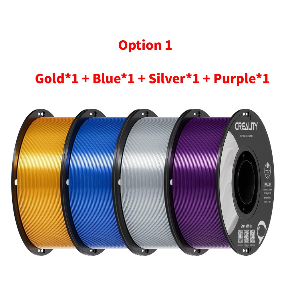 4KG Creality CR-Silk PLA Filament 1.75mm 3D Printer Filament for 3D Printing