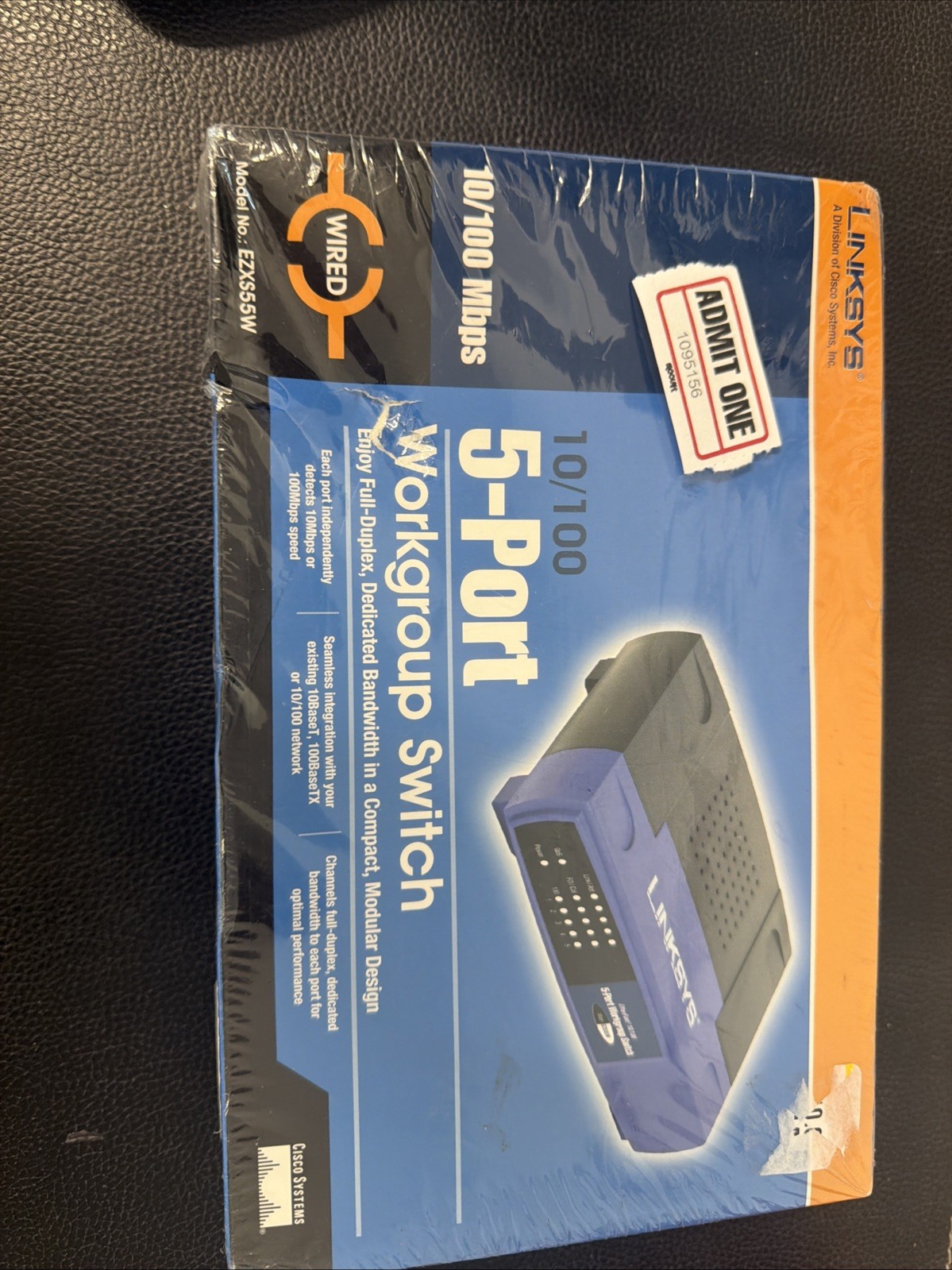 LINKSYS 5-Port Workgroup 10/100 Ethernet Unmanaged Switch Sealed