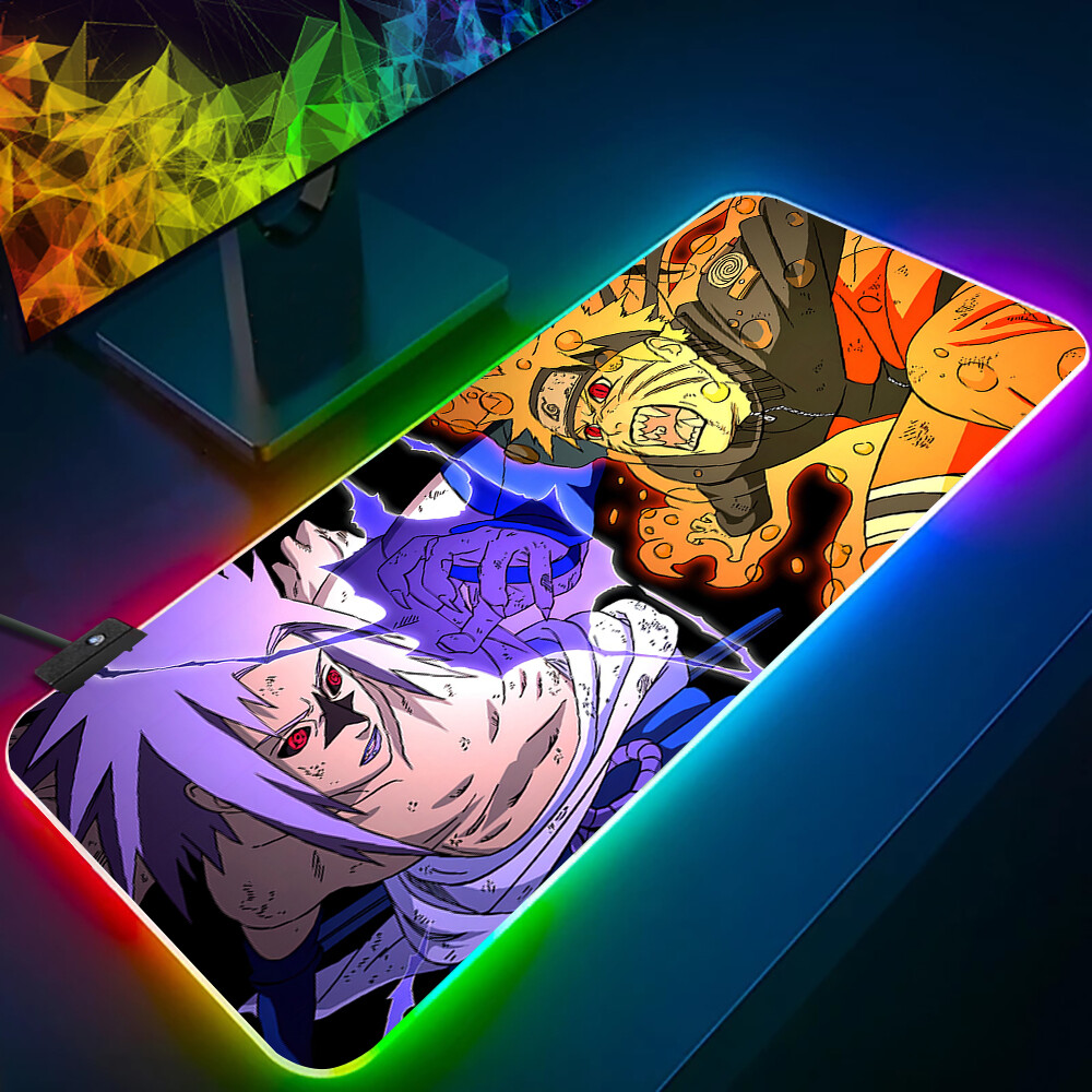 Naruto RGB LED Computer Keyboard/ Mouse Pad