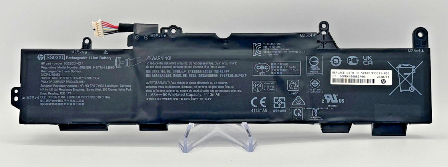 OEM HP SS03XL Laptop Battery 50Wh 11.55V HSTNN-LB8G 933321-855 Genuine