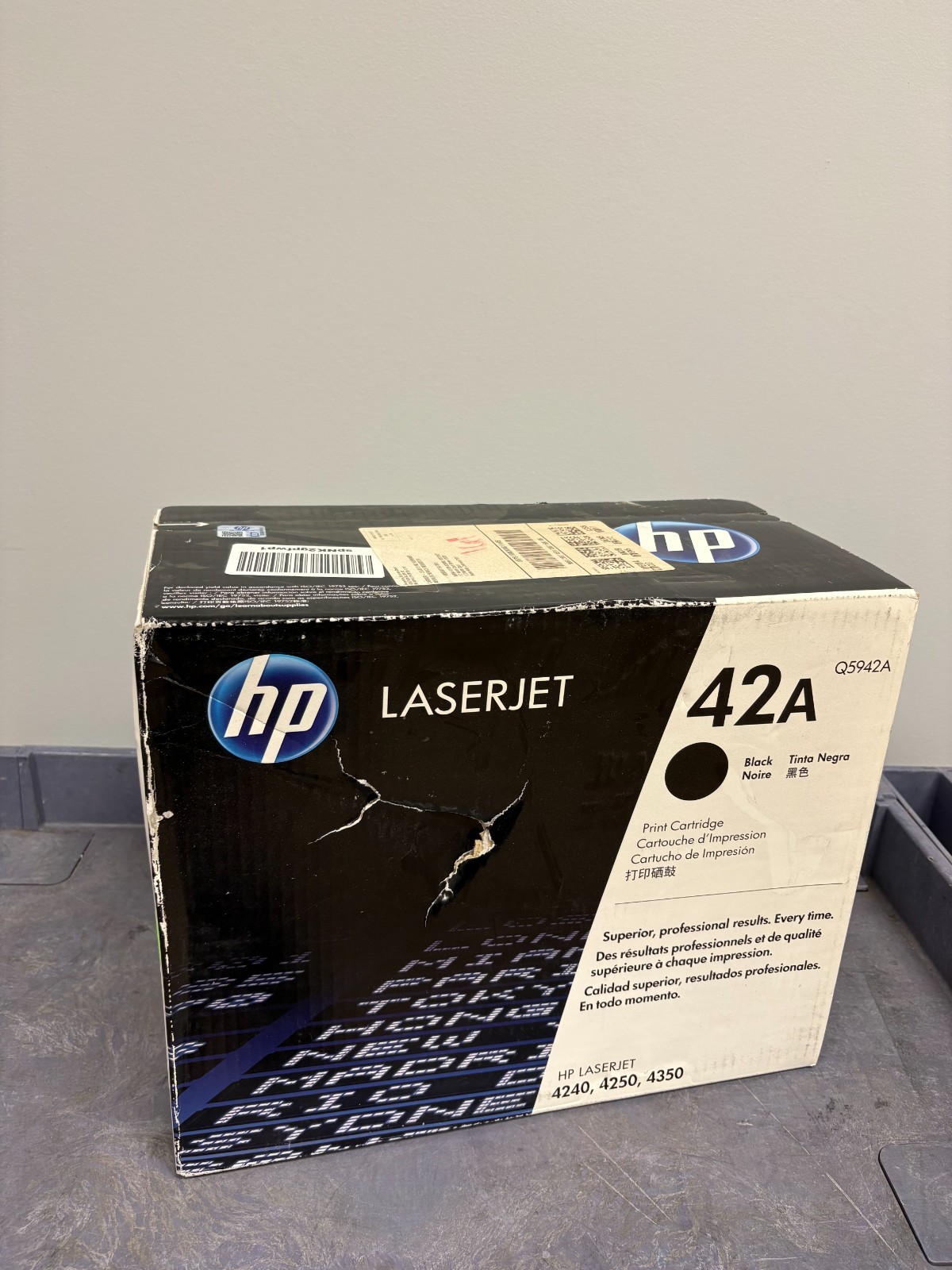 HP Original 42a Black LaserJet Toner Cartridge - Q5942A - New