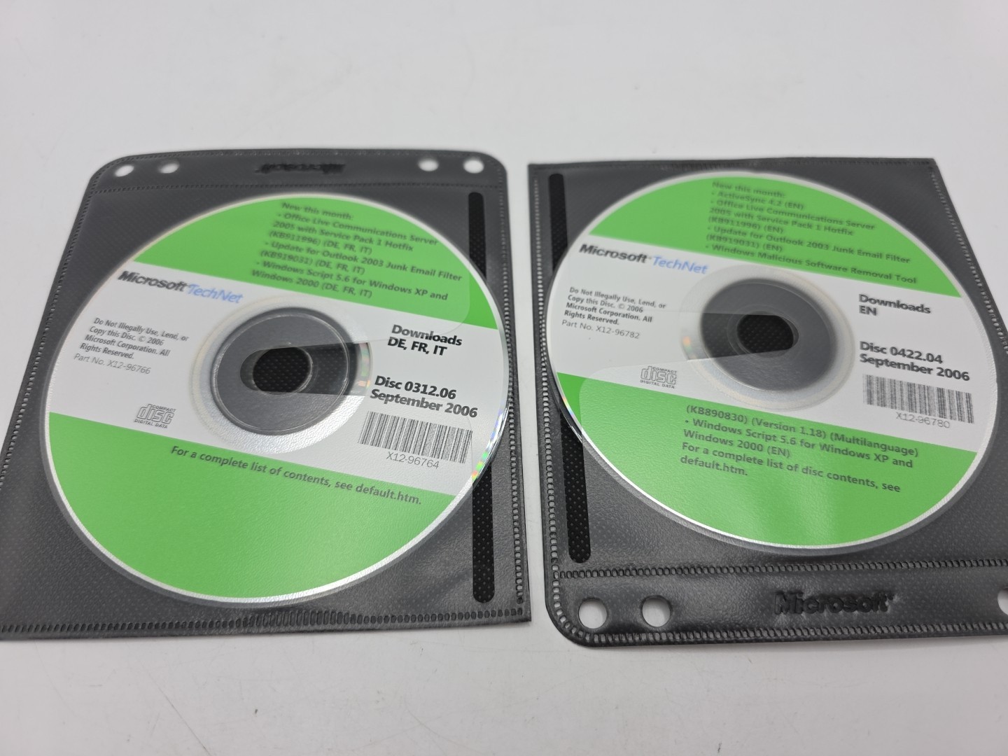 MICROSOFT-TechNet SEPTEMPER 2006 FR IT DOWNLOADS AND SOFTWARE