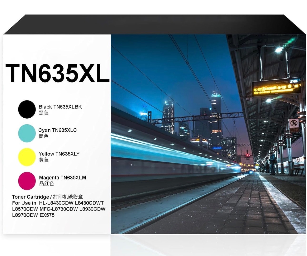 TN635XL Toner Cartridge for Brother HL-L8430CDW L8430CDWT L8570CDW MFC-L8730CDW