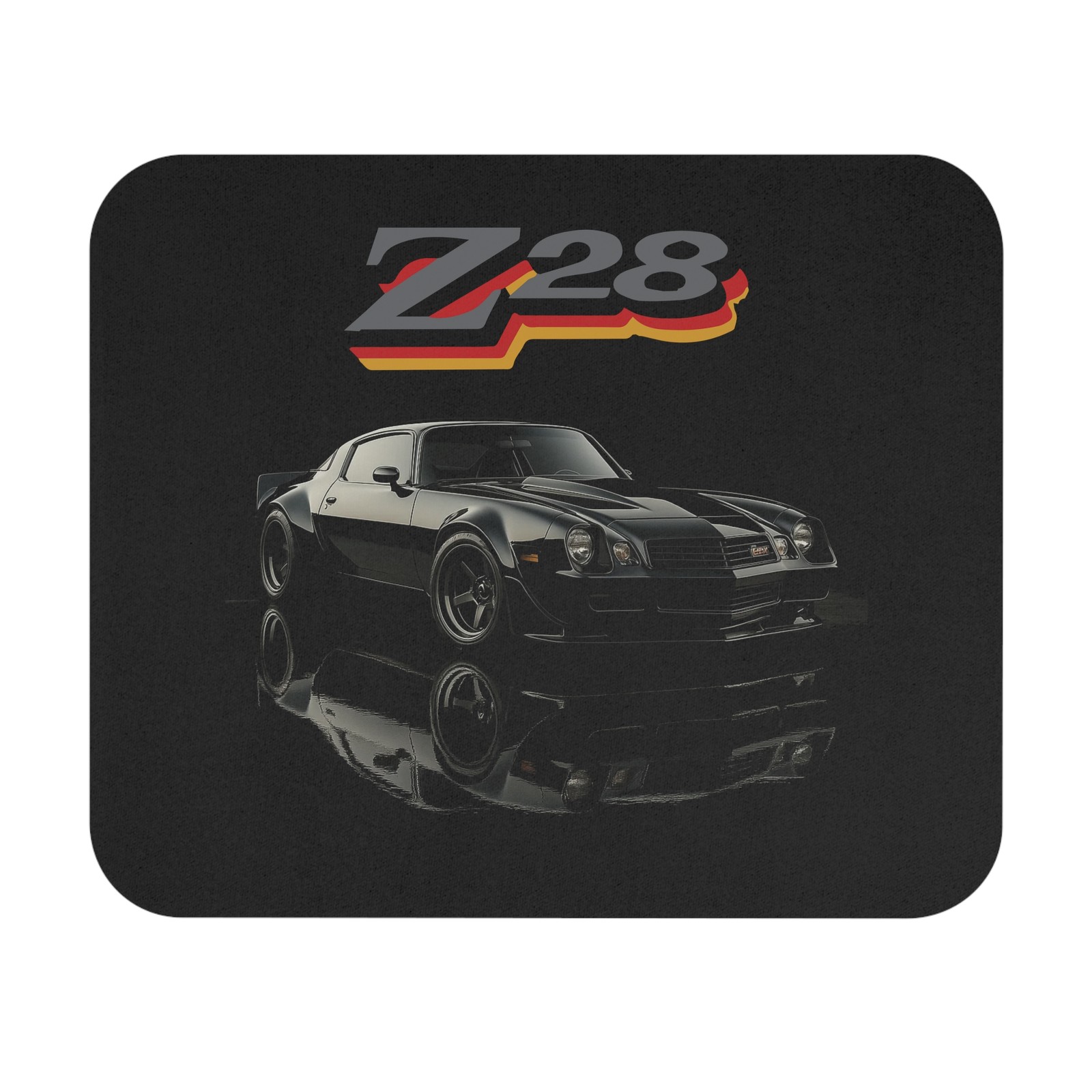 1978 Camaro Z28 Chevy Classic Muscle Car Black Retro Artwork Gaming Mouse Pad