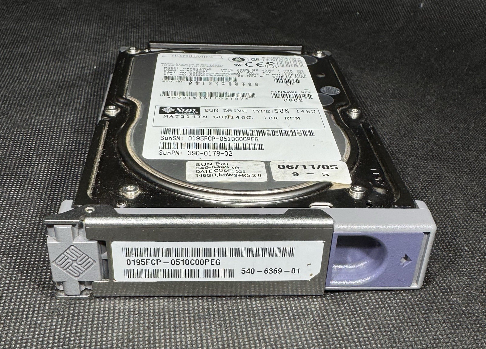 Sun 540-6369 146GB 3.5" 10K RPM LVD Ultra-320 SCSI HDD for Sun Blade 2500 Silver