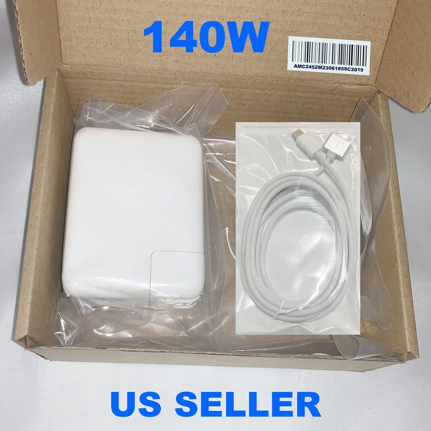 New Original APPLE 140W USB-C Charger with Magsafe3 cable for MacBook M1 A2452