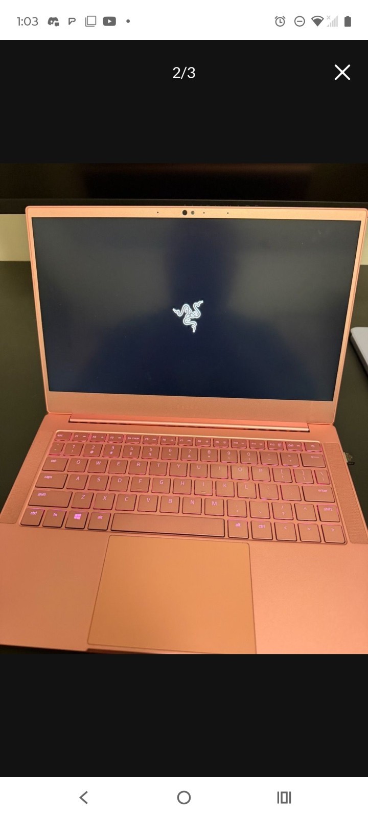 Razer Blade Stealth 13.3" Laptop - Quartz Pink Limited Edition 16GB 256SSD BONUS