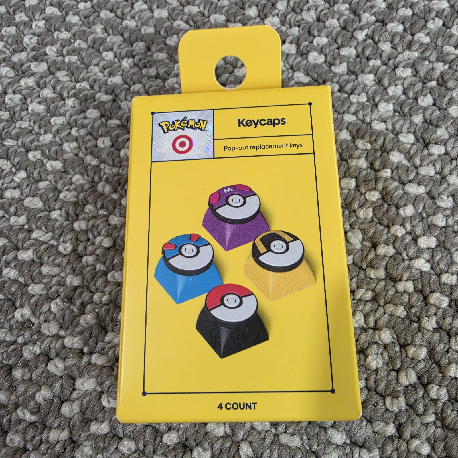 Pokemon x Target Pokeball Keycaps Keyboard Key Caps 4pc Limited Edition Drop