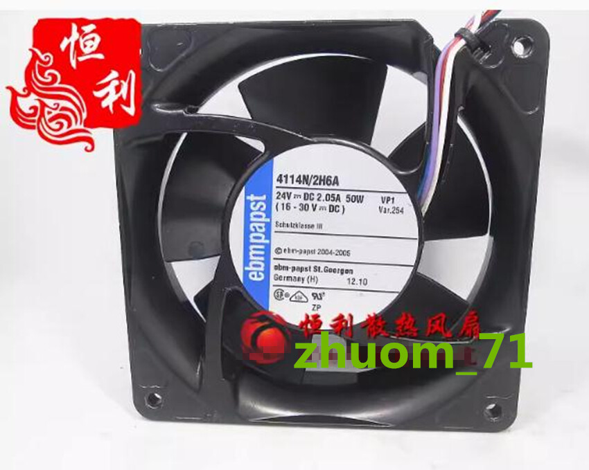 1PC ebmpapst TYP 4114N/2H6A 12038 24V 2.5A 60W cooling fan