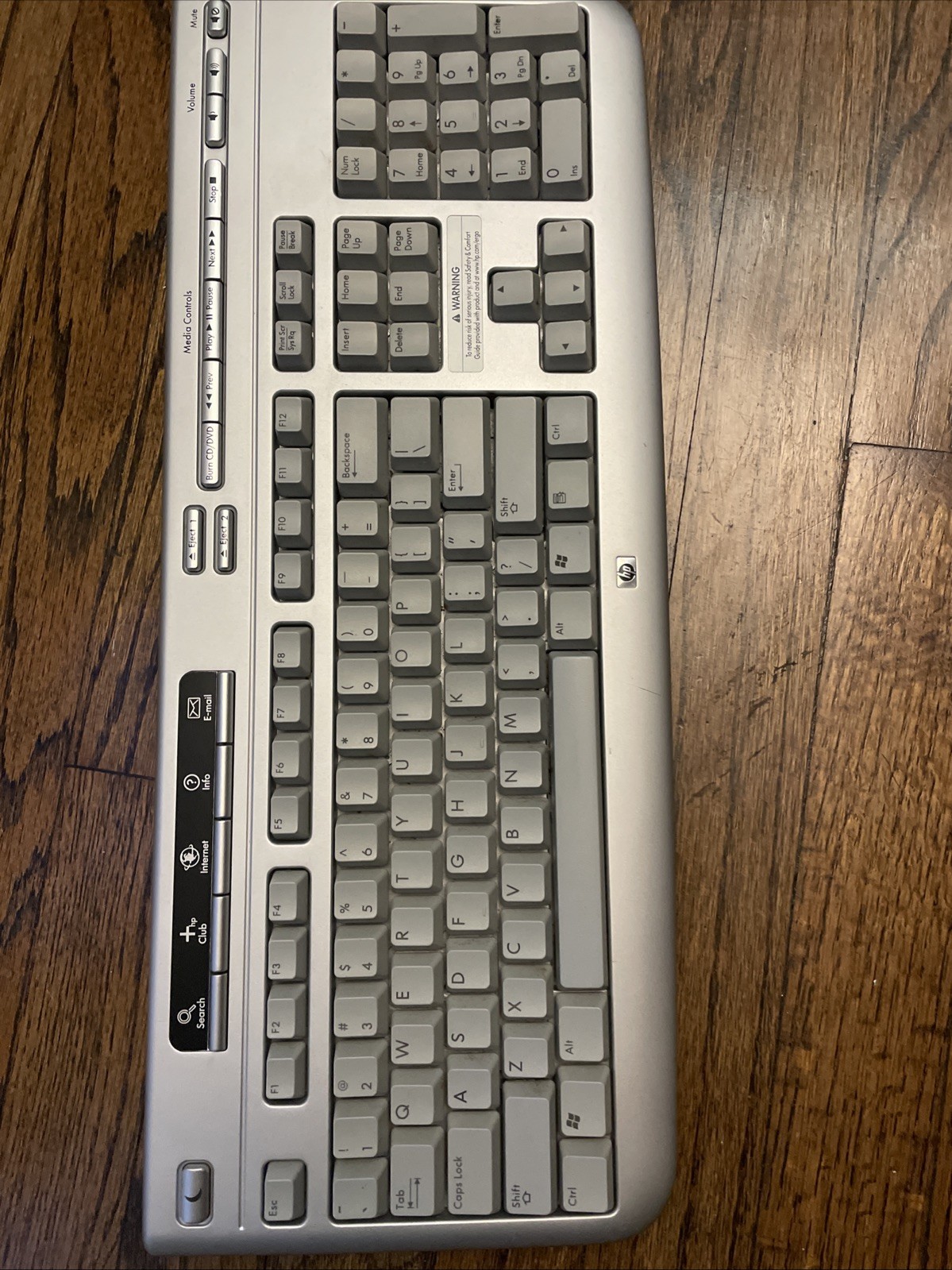 HP Wireless 5187URF2+KEYBOARD for Work and Play PC.Cray Silver multimedia