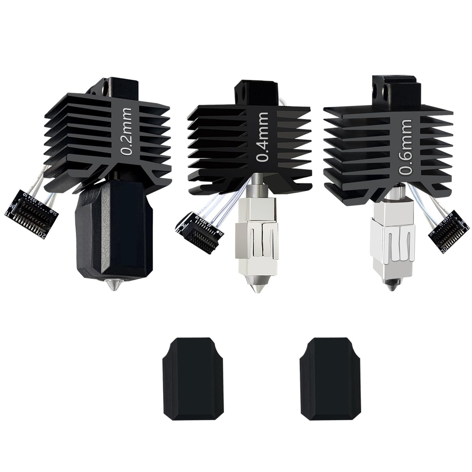 Upgraded 3PK 0.2MM 0.4MM 0.6MM P1S Hotend P1P Integrated Nozzle Leak-Proof