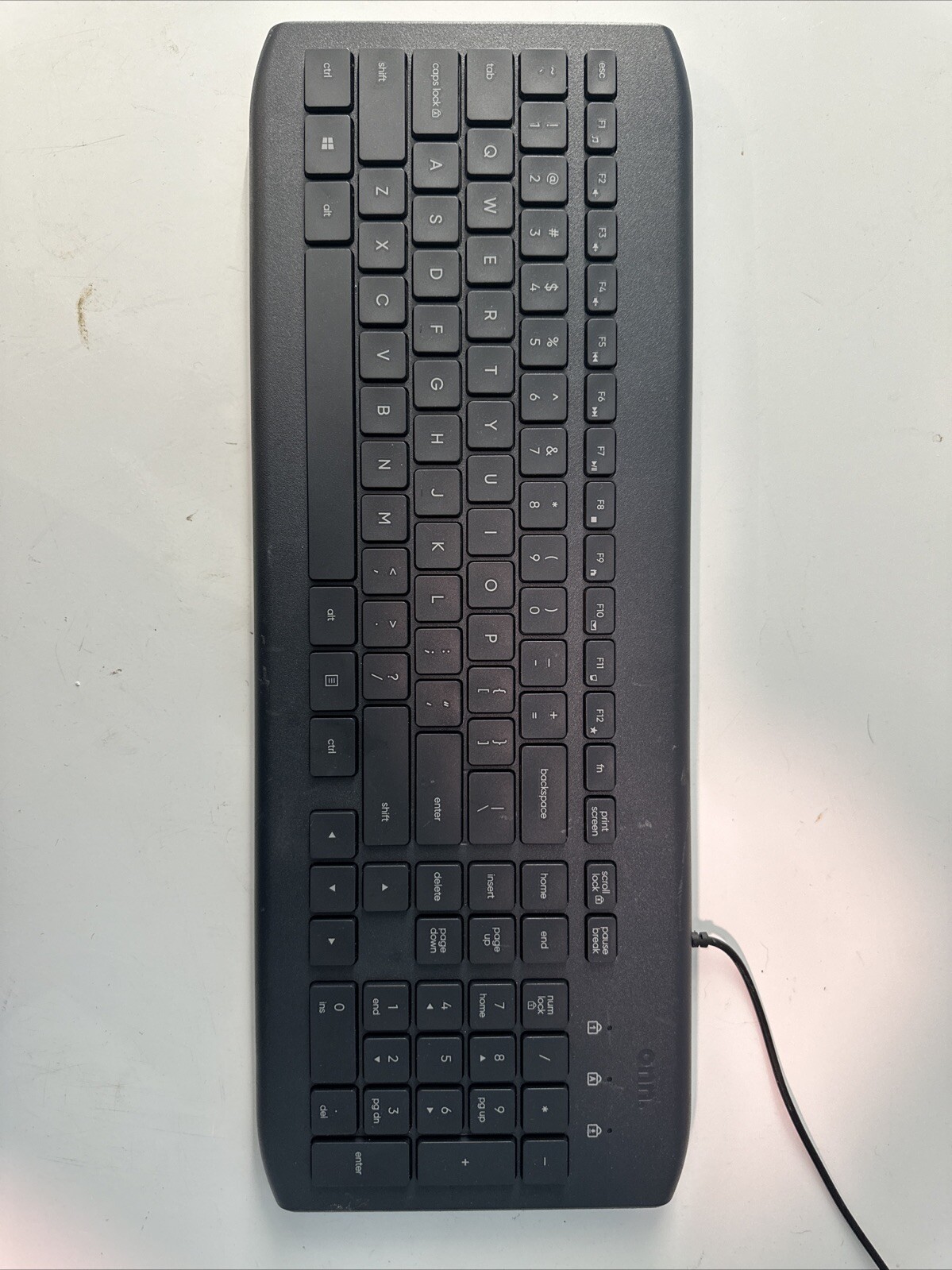 Onn Wired Grey Standard USB Keyboard Model 100009052