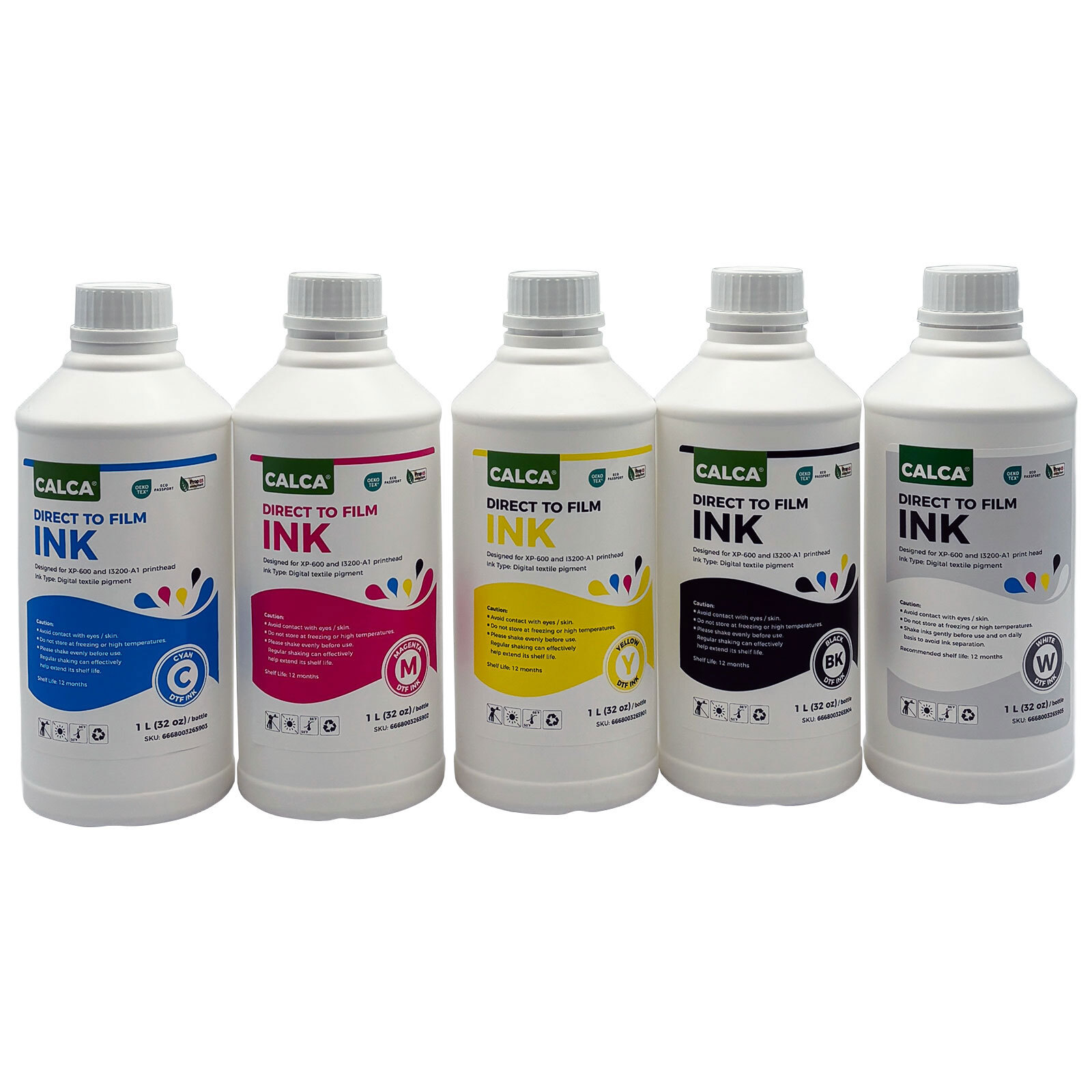 CALCA 1L DTF Film Ink 32oz DTF INK for XP-600 and i3200-A1 printheads