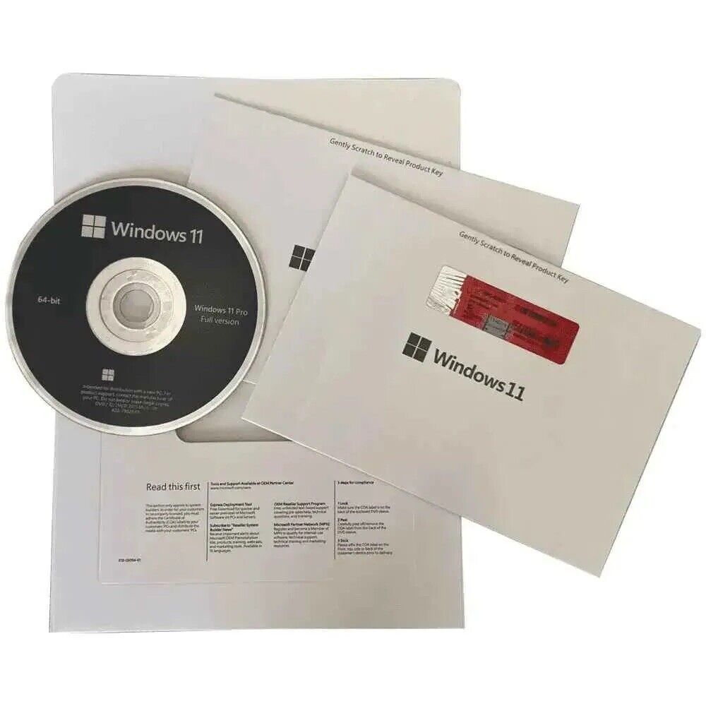 NEW MS Win 11 Pro OEM 64 Bit, DVD Included, Product Key, 