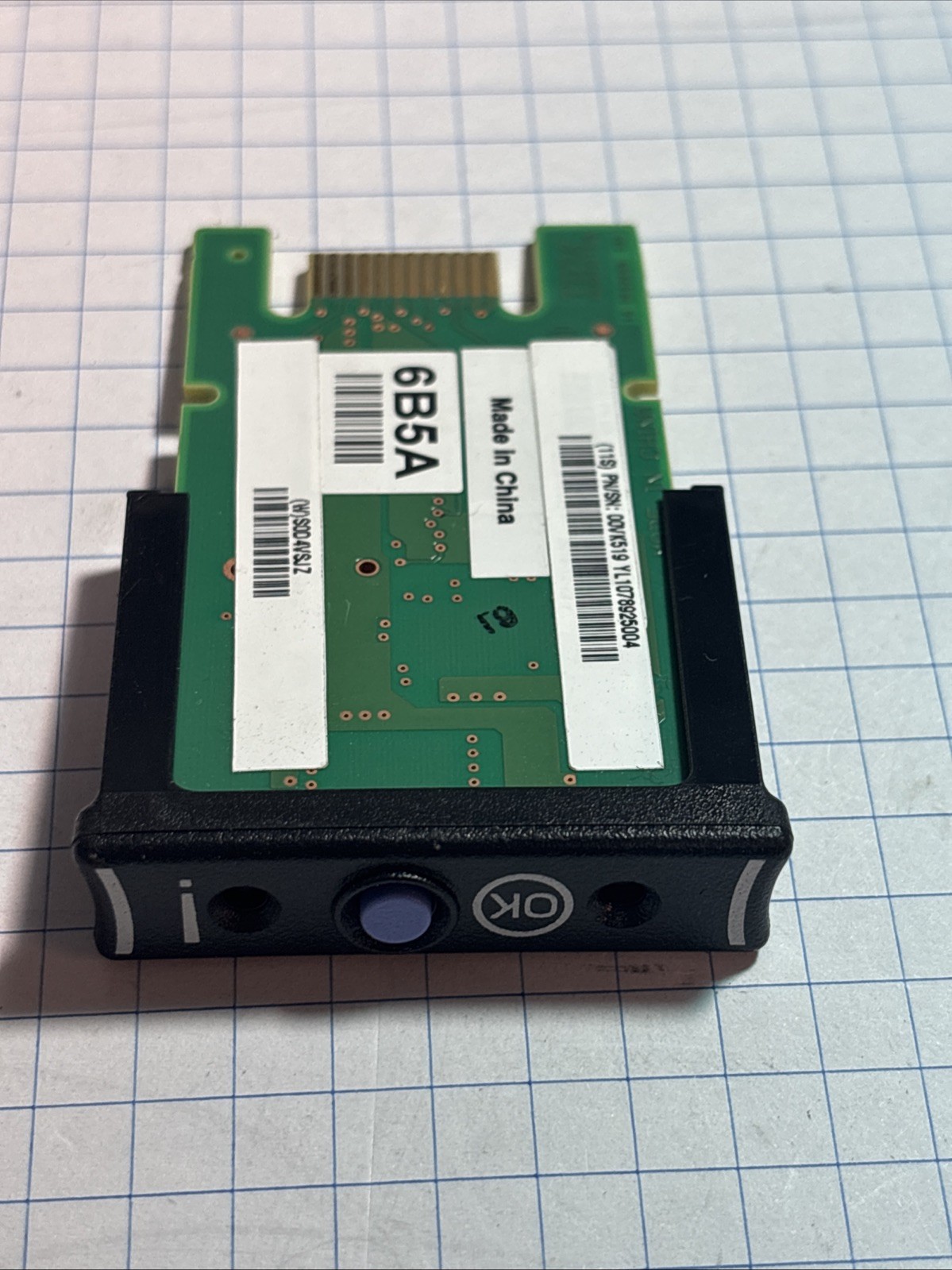 IBM 00VK519 Power9 Trusted Platform Module TPM Security Card 6B5A S914 @MB330