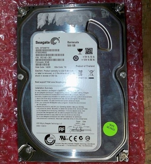 Seagate ST500DM002 1BD142-303 3.5" Hard Drive 500GB SATA