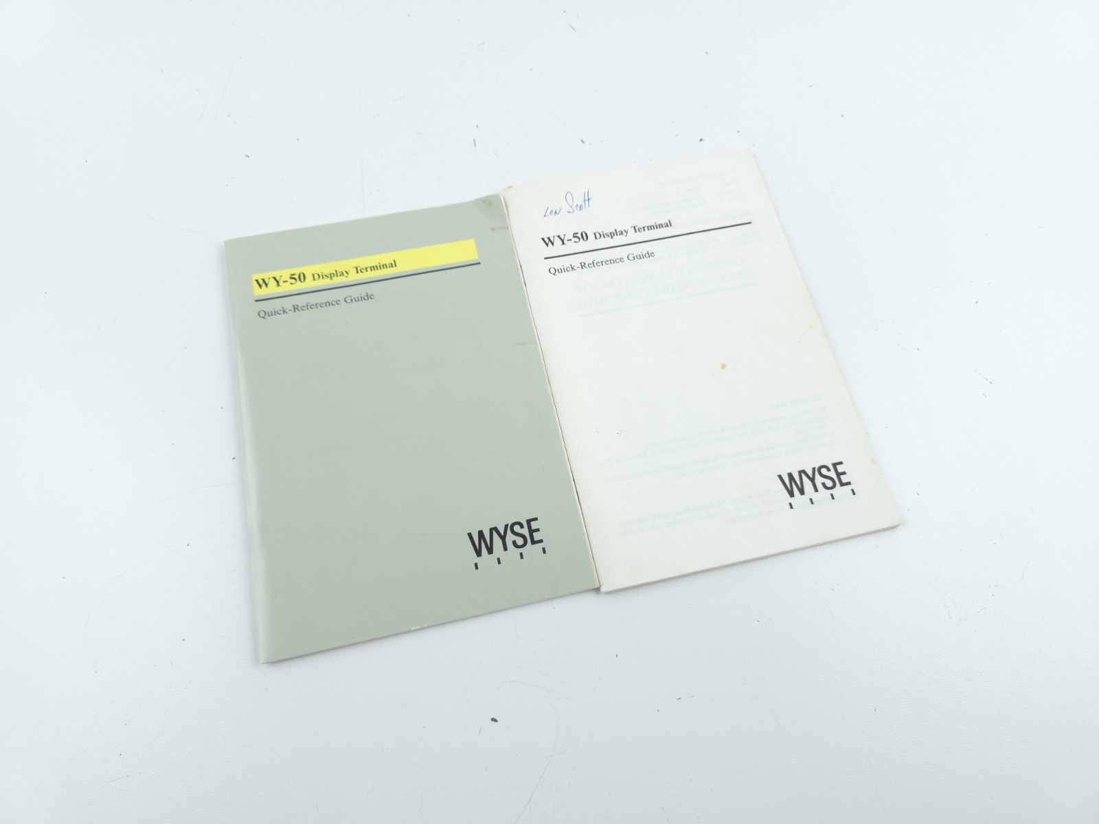 Wyse WY-50 Amber Terminal CRT Computer Manual Refrence Guide 