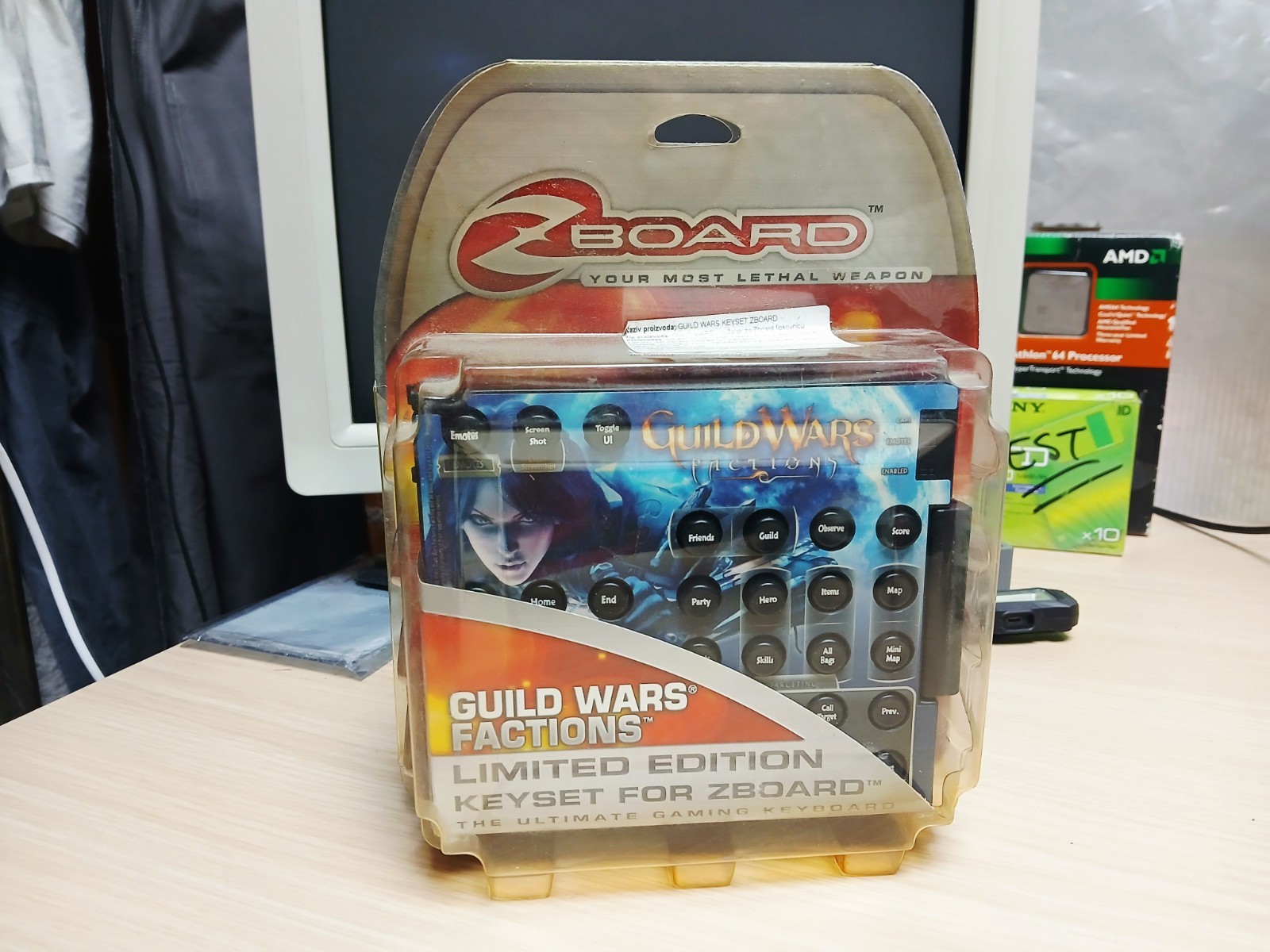 Steelseries / Ideazon ZBoard GUILD WARS Limited Ed Gaming Keyset UNBOXED NOS 