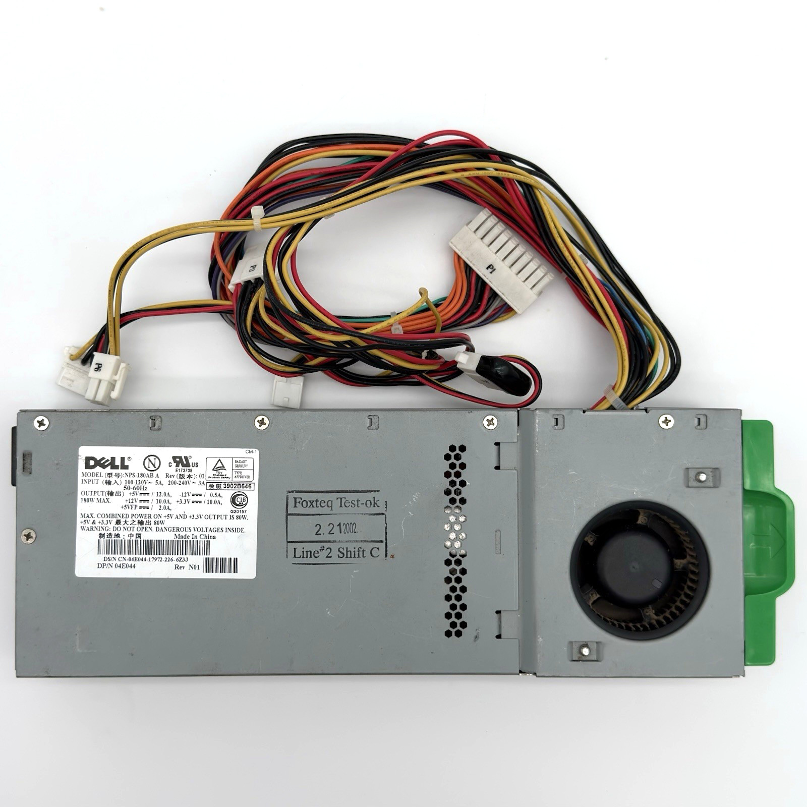 Dell NPS-180AB A 180W Power Supply PSU DP/N 04E044 20-Pin Pre Owned
