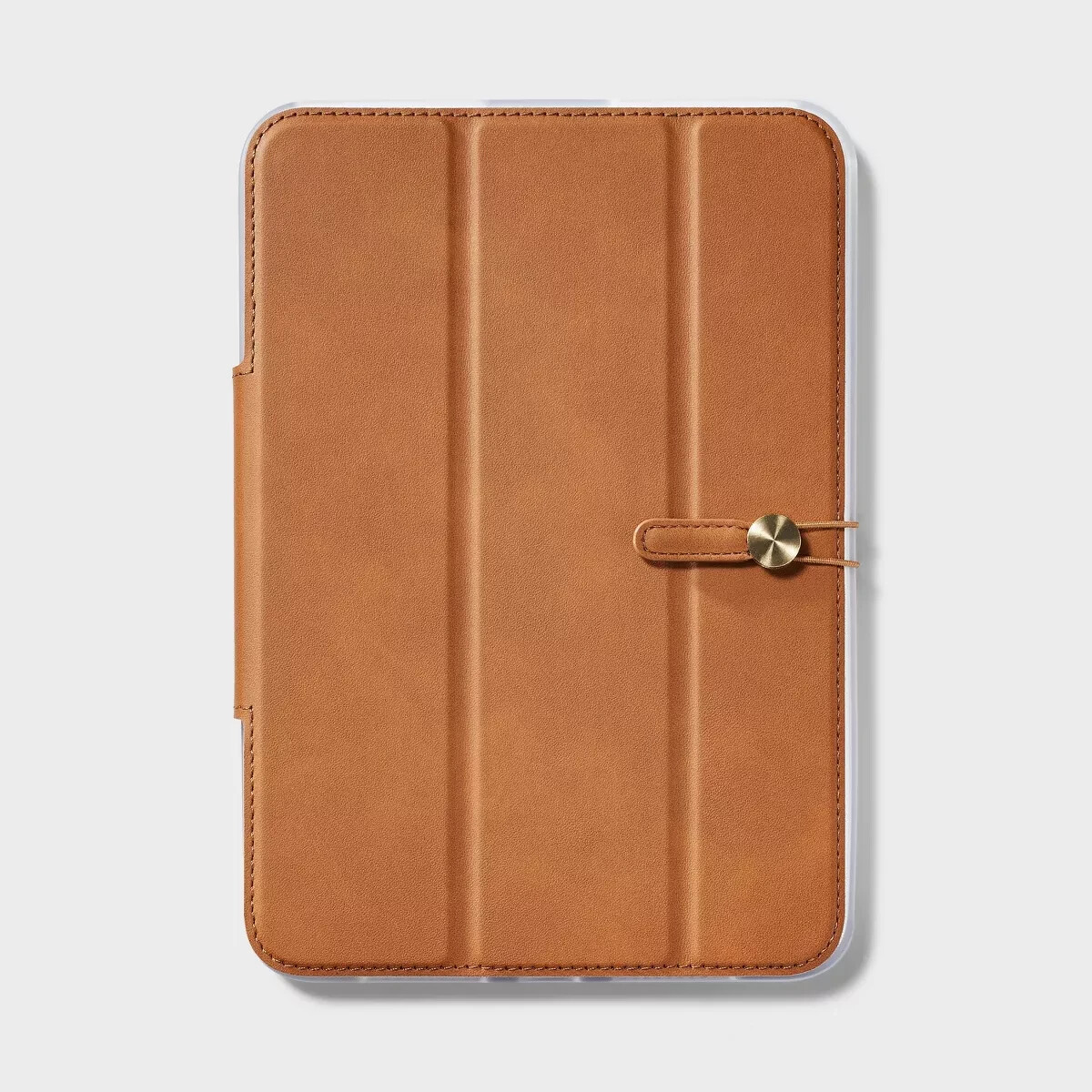 Heyday Folio Faux Leather Brown Tablet  Case - For Apple iPad Mini 6