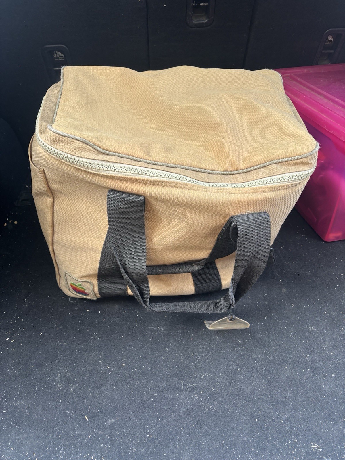 Vintage Apple Macintosh Computer Travel Bag Tote Large Bag 1980’s Vtg Apple
