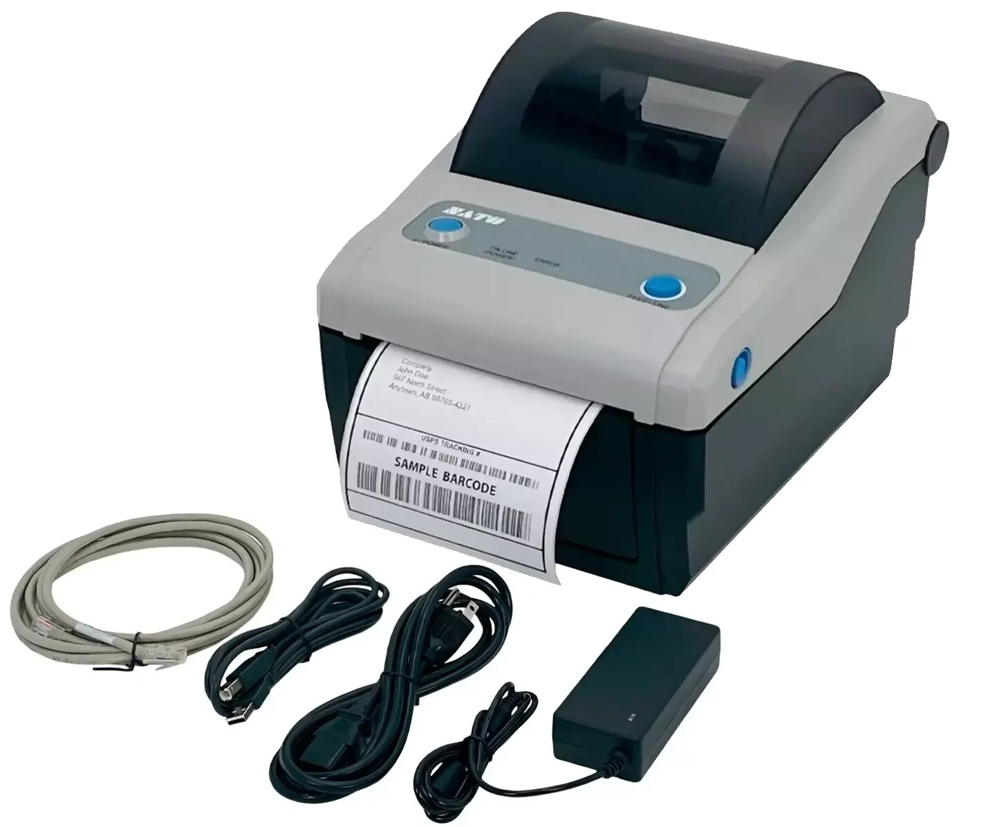 SATO CG412DT Direct Thermal 4x6 Label Printer LAN USB - similar to CG408DT model